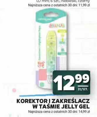 Korektor i zakreślacz w taśmie Jelly Gel KEYROAD promocja w Stokrotka