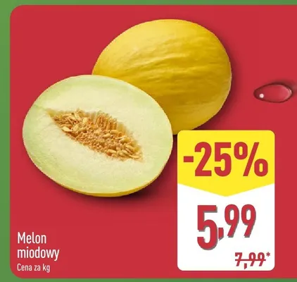 Melon miodowy promocja w Aldi