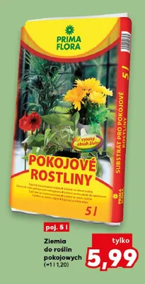 Ziemia do roślin pokojowych PRIMA FLORA promocja w Kaufland