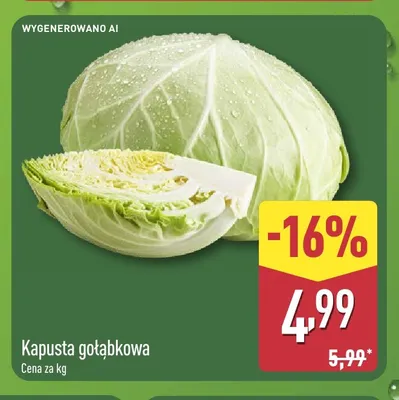 Kapusta gołąbkowa promocja w Aldi