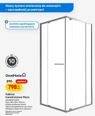 Kabina kwadratowa GoodHome promocja w Castorama