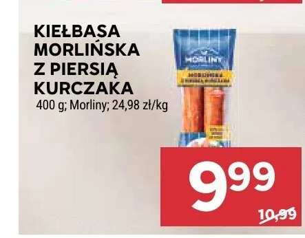 Kiełbasa Morlińska z piersią kurczaka Morliny promocja w Stokrotka