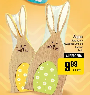 Zając różne kolory wysokość: 20.5 cm promocja w POLOmarket
