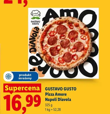 Pizza Amore Napoli Diavola Gustavo Gusto promocja w Lidl