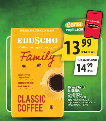 Kawa mielona Eduscho Family promocja w Arhelan