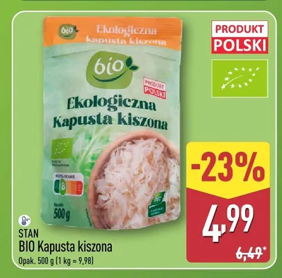 Kapusta kiszona BIO Stan promocja w Aldi