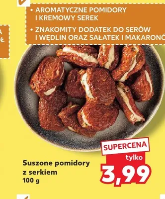 Suszone pomidory z serkiem promocja w Kaufland