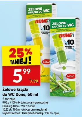 Żelowe krążki do WC Done promocja w Twój Market