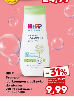 Szampon z odżywką do włosów HIPP Babysanft Sensitive promocja w Kaufland