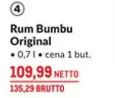Rum Bumbu Original promocja w Makro
