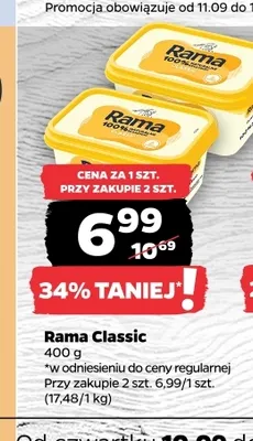 Margaryna Rama Classic promocja w Netto