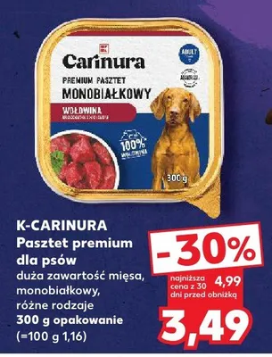 Pasztet premium dla psów duża zawartość mięsa, monobiałkowy, różne rodzaje promocja w Kaufland