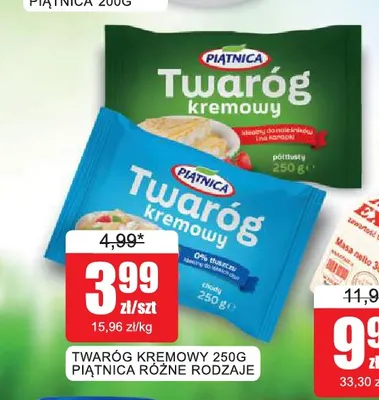 Twaróg kremowy Piątnica promocja w Bingo