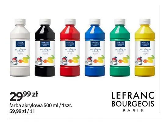 Farba akrylowa Lefranc Bourgeois 500 ml promocja w Empik