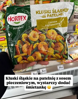Kluski śląskie na patelnię z sosem pieczeniowym promocja w Intermarche