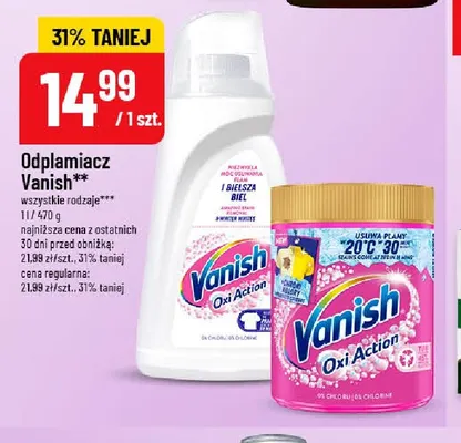 Odplamiacz Vanish Oxi Action Chroni Kolory promocja w POLOmarket