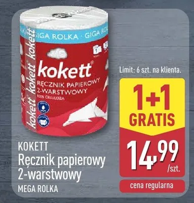 Ręcznik papierowy 2-warstwowy MEGA ROLKA promocja w Aldi