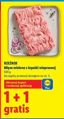 Mięso mielone z łopatki wieprzowej promocja w Lidl