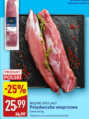 Polędwiczka wieprzowa promocja w Aldi