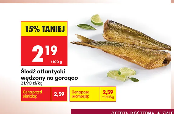 Śledź atlantycki wędzony na gorąco promocja w Biedronka