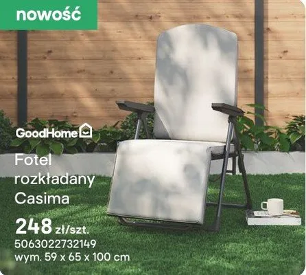 Fotel rozkładany Casima promocja w Castorama