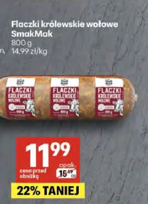 Flaczki królewskie wołowe SmakMak promocja w Delikatesy Centrum