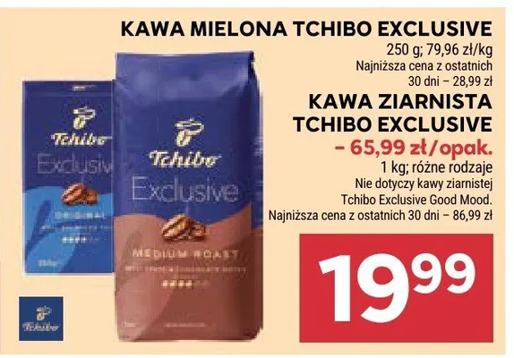 Kawa mielona Tchibo Exclusive promocja w Stokrotka