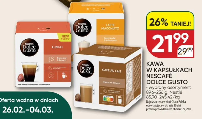 Kawa w kapsułkach Lungo promocja w Chata Polska