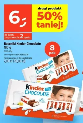 Baton Kinder Country promocja w Dealz