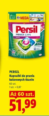 Kapsułki do prania kolorowych tkanin Persil promocja w Lidl