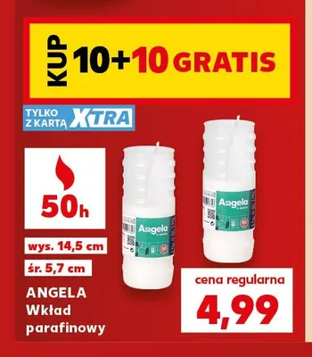 Wkład parafinowy Angela promocja w Kaufland