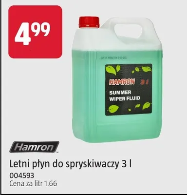 Letni płyn do spryskiwaczy Hamron 3l 004593 promocja w Jula