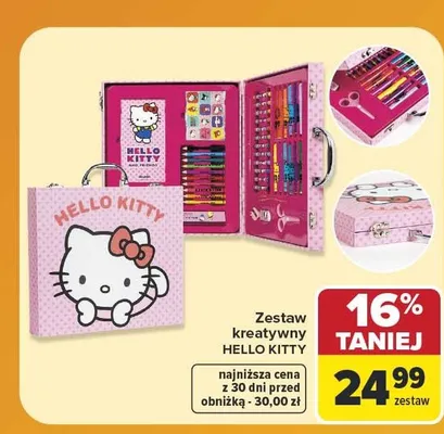 Zestaw kreatywny Hello Kitty promocja w Carrefour