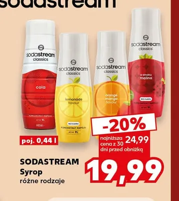 Syrop Sodastream Classics lemonade flavour promocja w Kaufland