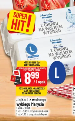 Jajka kurze L z wolnego wybiegu Marysia promocja w POLOmarket