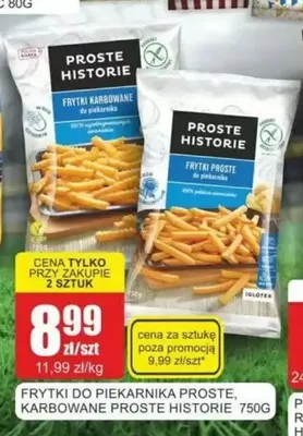 Frytki karbowane do piekarnika Proste Historie promocja w Bingo