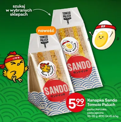 Kanapka Sando Tomcio Paluch pasta z kurczaka promocja w Żabka
