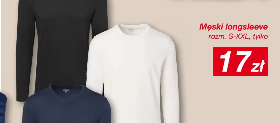 Longsleeve męski promocja w KiK