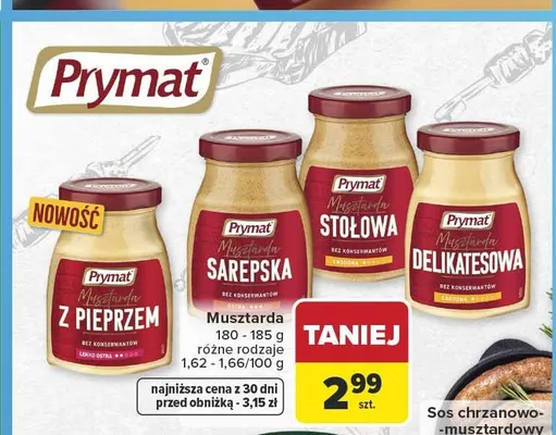 Musztarda Prymat promocja w Carrefour