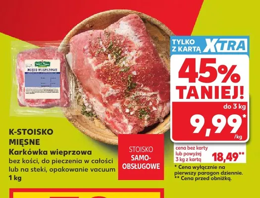 Karkówka wieprzowa bez kości K-Stoisko Mięsne promocja w Kaufland