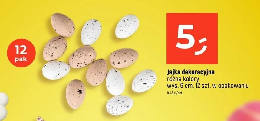 Jajka dekoracyjne różne kolory promocja w Dealz