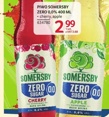 Piwo Somersby Zero 0,0% Cherry 400ml promocja w Selgros