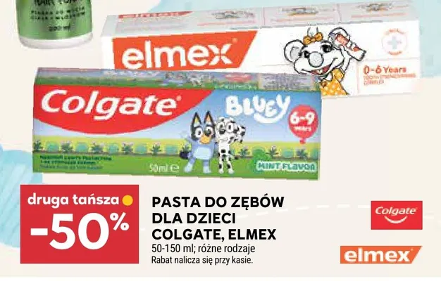 Pasta do zębów dla dzieci Colgate Elmex promocja w Stokrotka