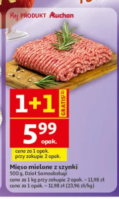 Mięso mielone z szynki Auchan promocja w Auchan