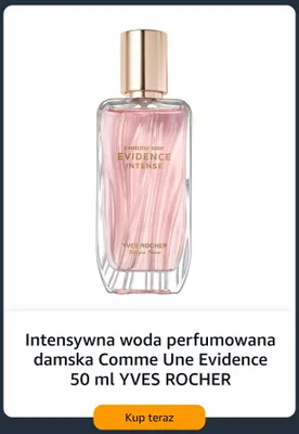 Intensywna woda perfumowana damska Comme Une Evidence Yves Rocher promocja w Amazon