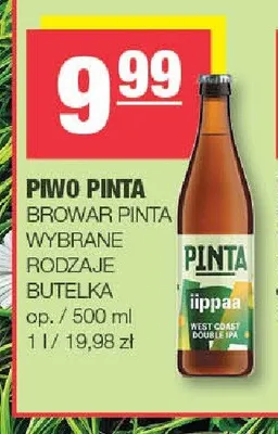 Piwo Pinta iiipaa West Coast Double IPA promocja w SPAR