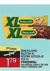 Baton XL Bakalland Foodwell promocja w Wafelek