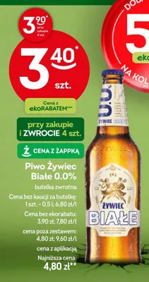 Piwo Białe 0.0% promocja w Żabka