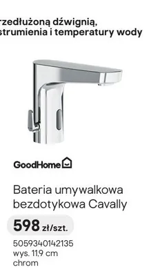 Bateria umywalkowa bezdotykowa GoodHome Cavally promocja w Castorama