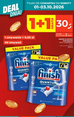 Kapsułki do zmywarki Finish Powerball Quantum Fresh promocja w Dealz